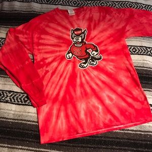 NC State tie-dye long sleeved T-shirt